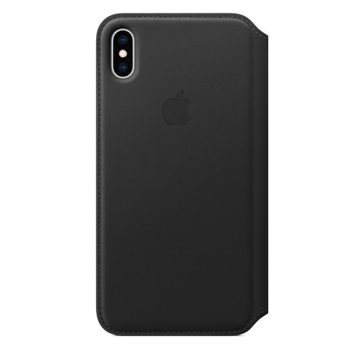 Apple iPhone XS Max Leather Folio - čierna