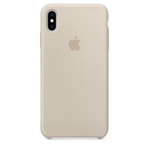 Apple iPhone X/XS Silicone Case - kamenne sivá