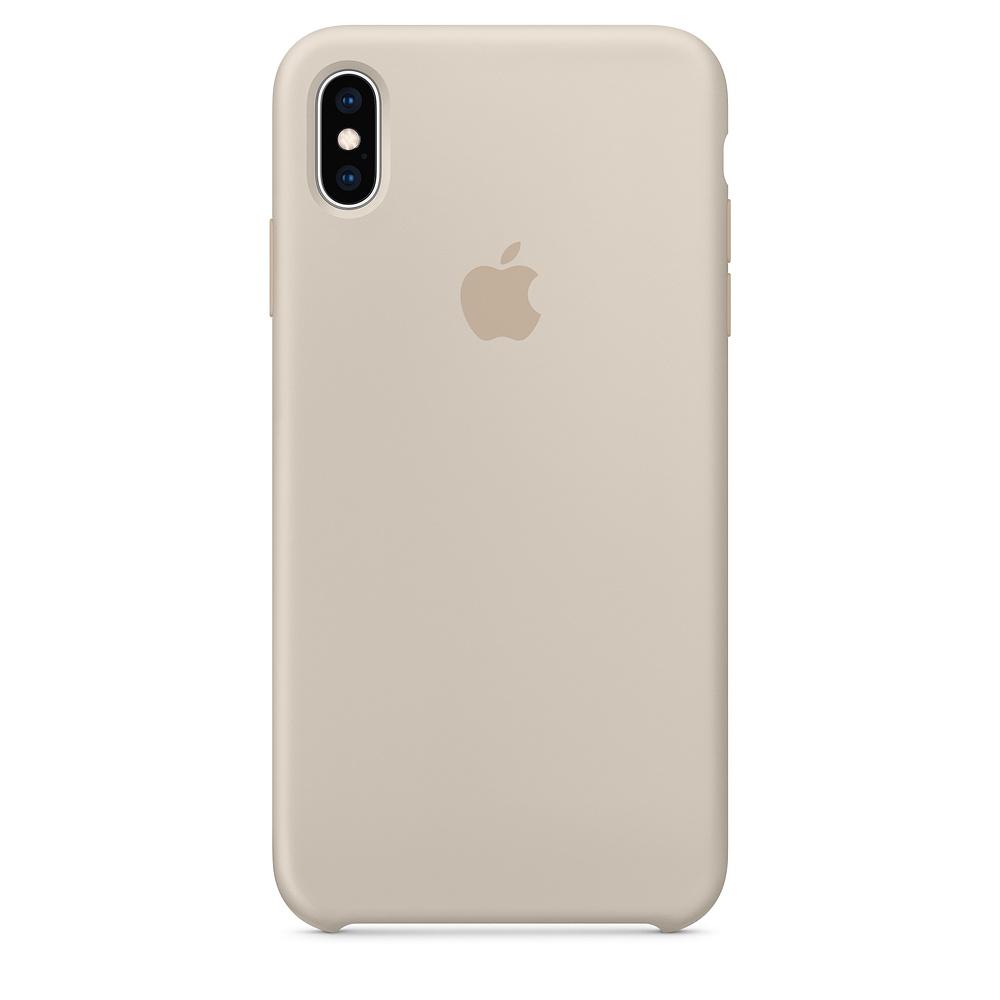 Apple iPhone X/XS Silicone Case - kamenne sivá
