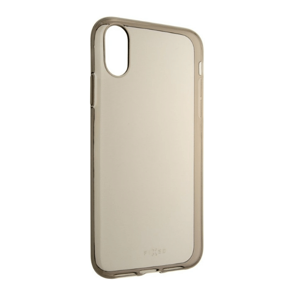 FIXED Slim - gélový obal pre Apple iPhone XR, dymová