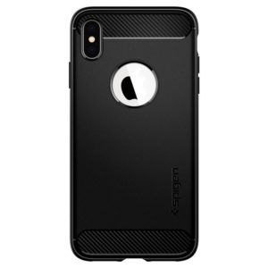 Obal Spigen Rugged Armor na iPhone XS Max, čierna