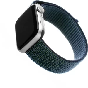 FIXED Nylon Strap pre Apple Watch 38/40/41 mm, temne modrý