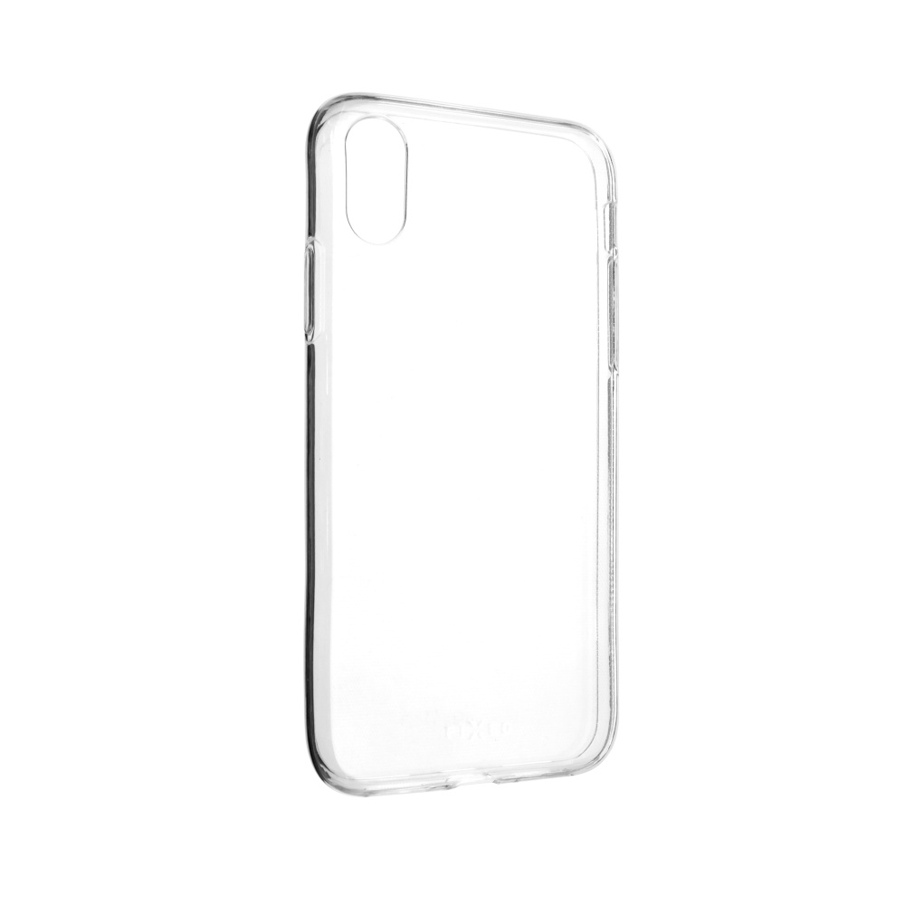 Ultratenký TPU gélový FIXED obal na iPhone X/XS, priehľadný