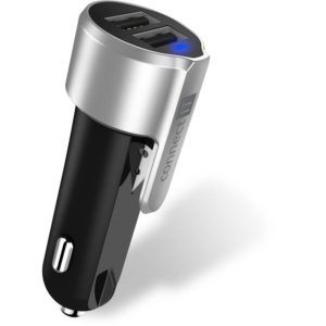 Adaptér do auta Connect IT Emergency Car Charger, 2x USB čierny/strieborný