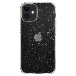 Obal Spigen Liquid Crystal Glitter na iPhone 12/13 mini, priehľadný