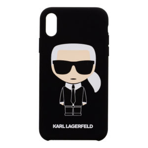 Karl Lagerfeld Full Body Iconic na Apple iPhone XR, čierny
