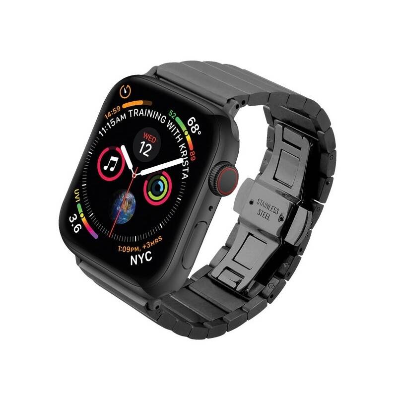 Remienok COTEetCI na Apple Watch 38/40/41 mm, ocelový - čierny