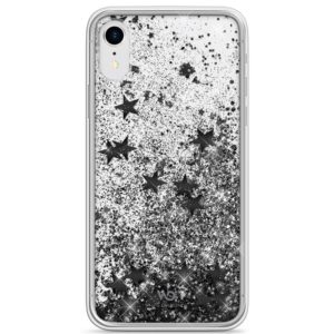 Obal White Diamonds Sparkle pre Apple iPhone XR, čierny