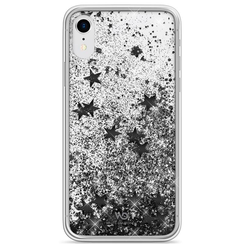 Obal White Diamonds Sparkle pre Apple iPhone XR, čierny