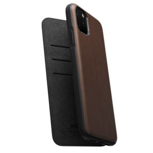 Obal flipový NOMAD na Apple iPhone 11 Pro Max - kožený, hnedý