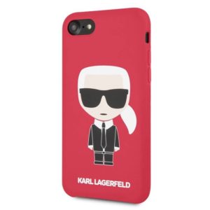 Karl Lagerfeld Full Body na Apple iPhone 7/8/SE 2020-2022, červený